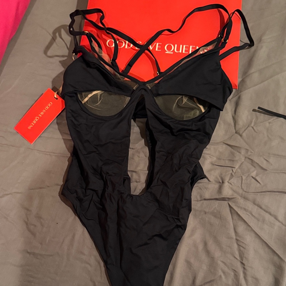Black Strappy Swimsuit